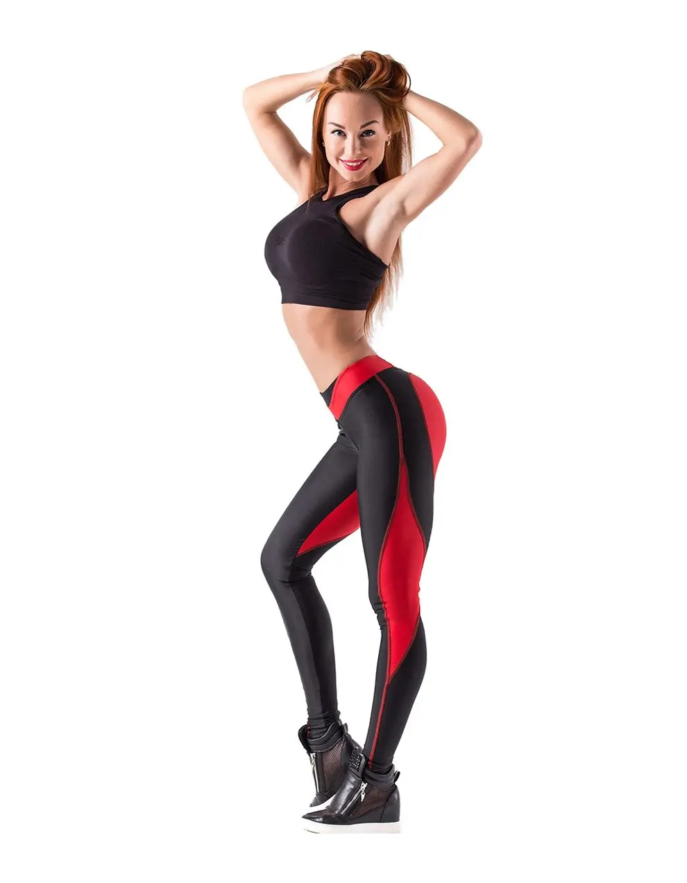Red/Black Gym Leggings